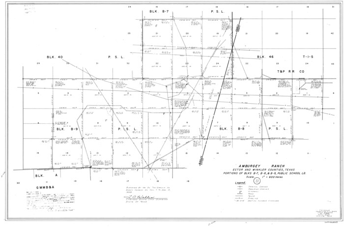 68865, Ector County Working Sketch 22, General Map Collection