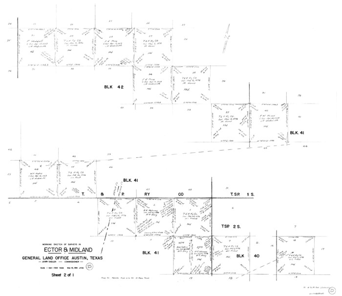 68868, Ector County Working Sketch 25, General Map Collection