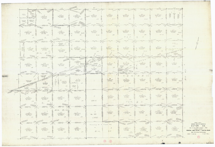 68872, Ector County Working Sketch 29, General Map Collection
