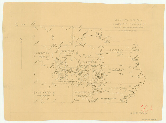 68877, Edwards County Working Sketch 1, General Map Collection