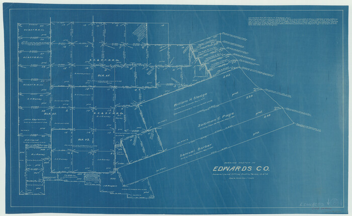 68884, Edwards County Working Sketch 8, General Map Collection