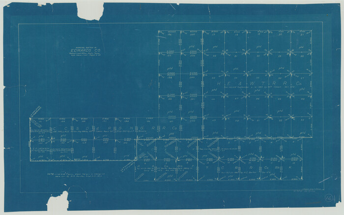 68890, Edwards County Working Sketch 14, General Map Collection
