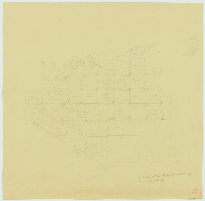 68895, Edwards County Working Sketch 19, General Map Collection
