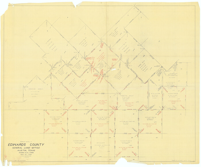 68905, Edwards County Working Sketch 29, General Map Collection