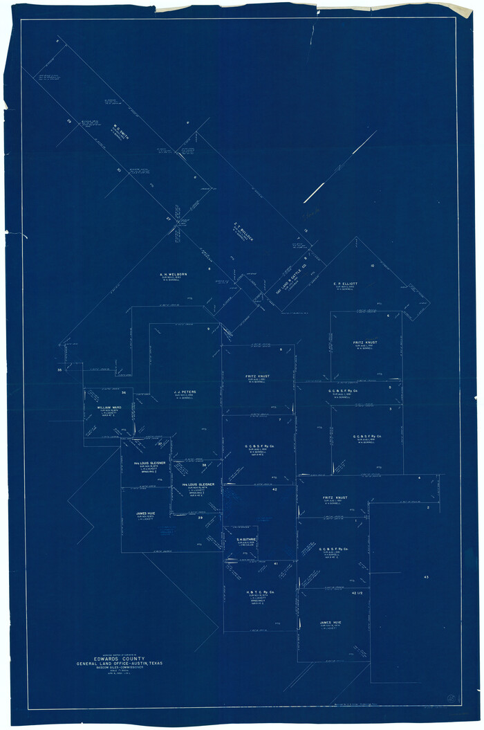 68921, Edwards County Working Sketch 45, General Map Collection