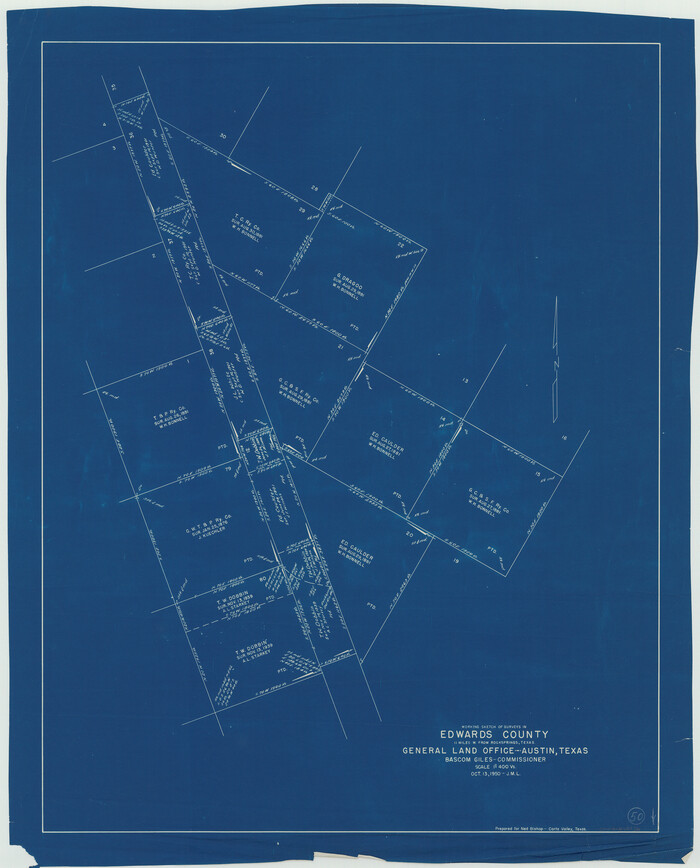 68926, Edwards County Working Sketch 50, General Map Collection