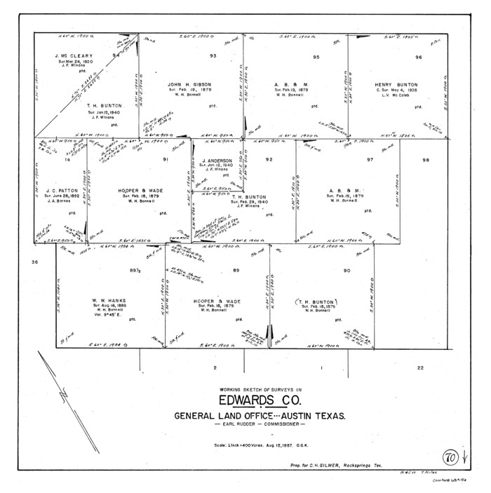68946, Edwards County Working Sketch 70, General Map Collection