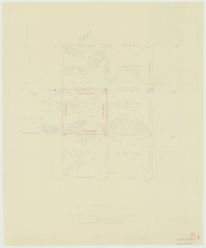 68954, Edwards County Working Sketch 78, General Map Collection