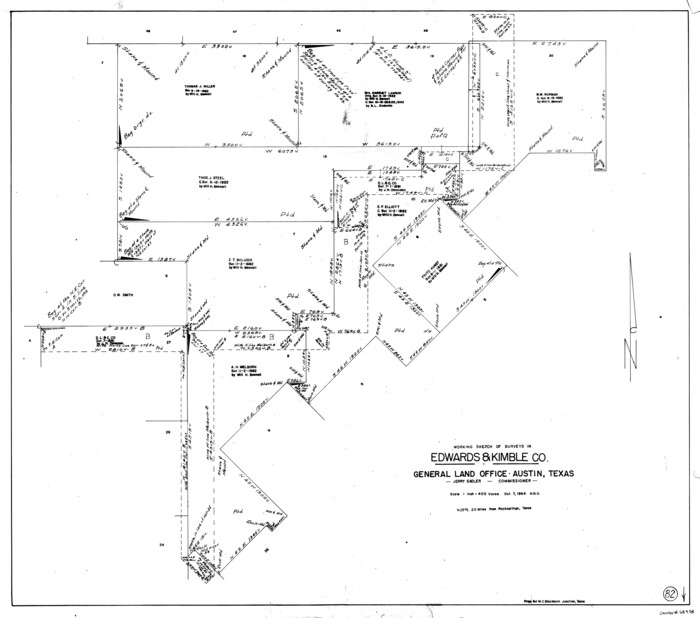 68958, Edwards County Working Sketch 82, General Map Collection