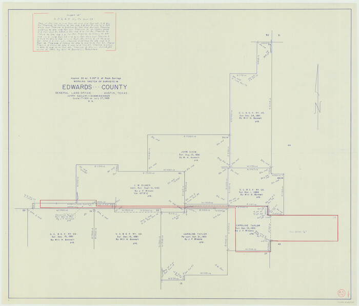 68959, Edwards County Working Sketch 83, General Map Collection