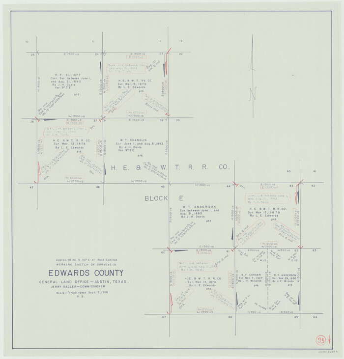 68971, Edwards County Working Sketch 95, General Map Collection