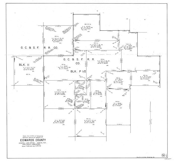 68974, Edwards County Working Sketch 98, General Map Collection