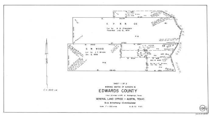 68980, Edwards County Working Sketch 104, General Map Collection