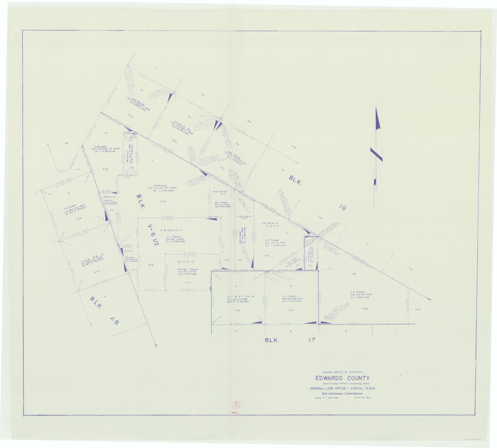 68991, Edwards County Working Sketch 115, General Map Collection