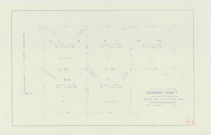 68994, Edwards County Working Sketch 118, General Map Collection