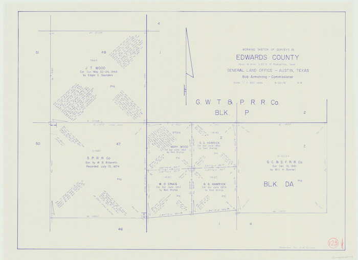 68999, Edwards County Working Sketch 123, General Map Collection