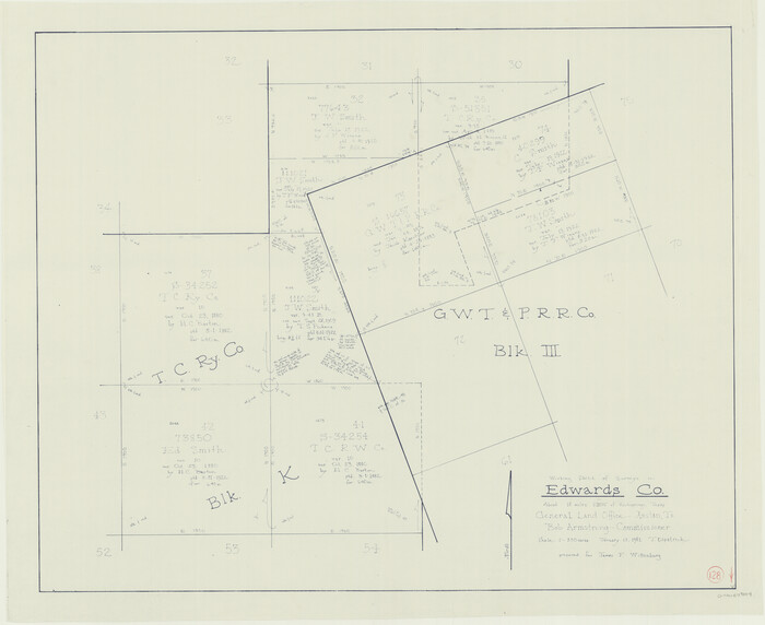 69004, Edwards County Working Sketch 128, General Map Collection
