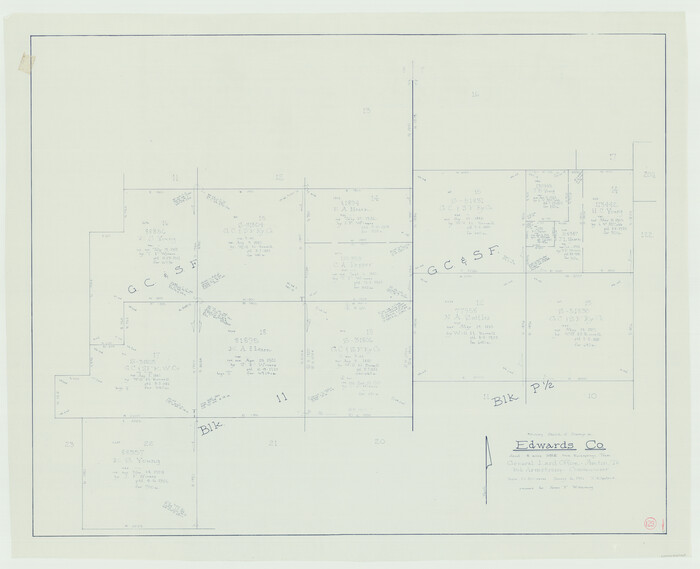 69005, Edwards County Working Sketch 129, General Map Collection