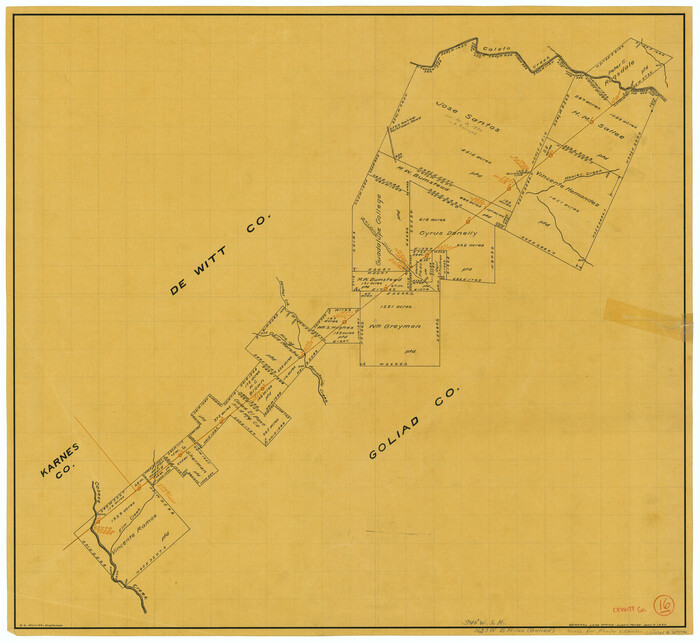 69016, DeWitt County Working Sketch 16, General Map Collection