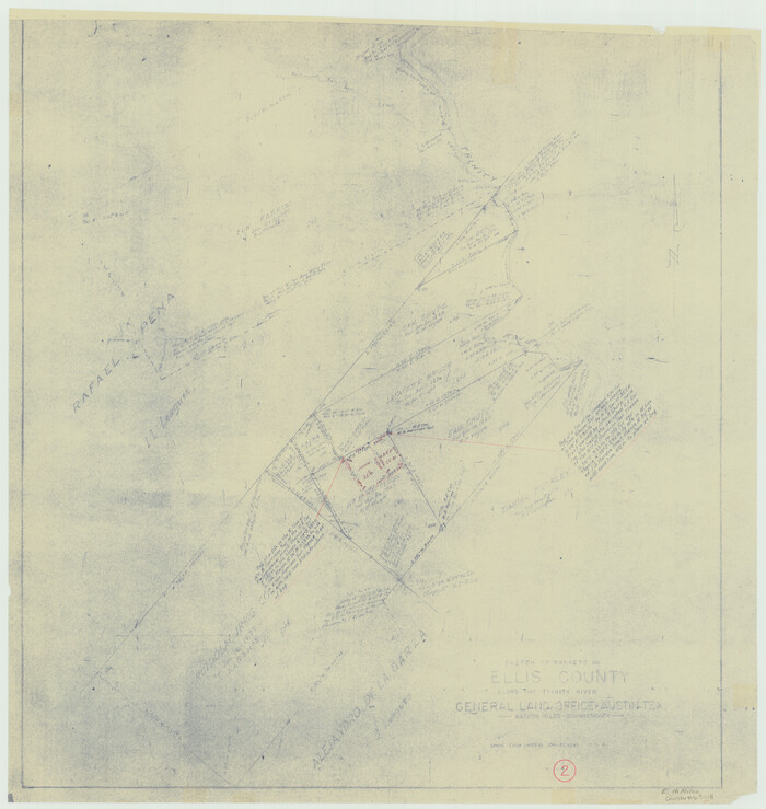 69018, Ellis County Working Sketch 2, General Map Collection