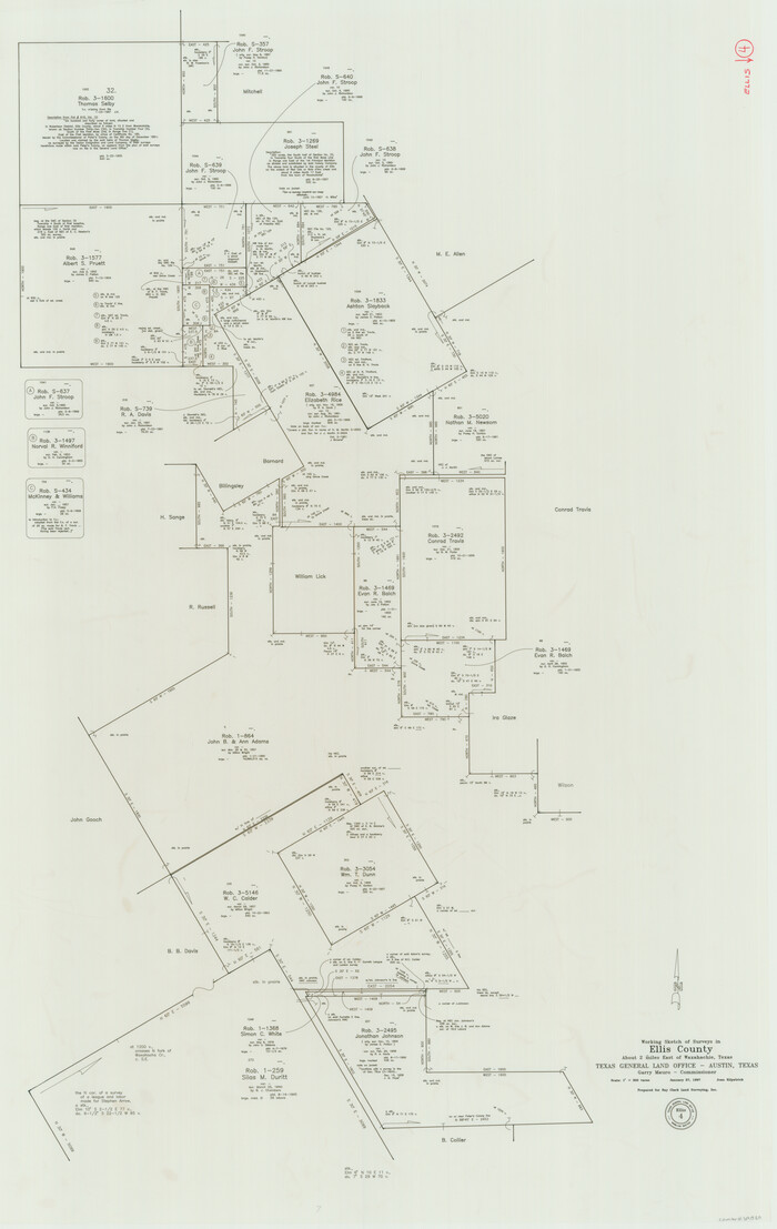 69020, Ellis County Working Sketch 4, General Map Collection