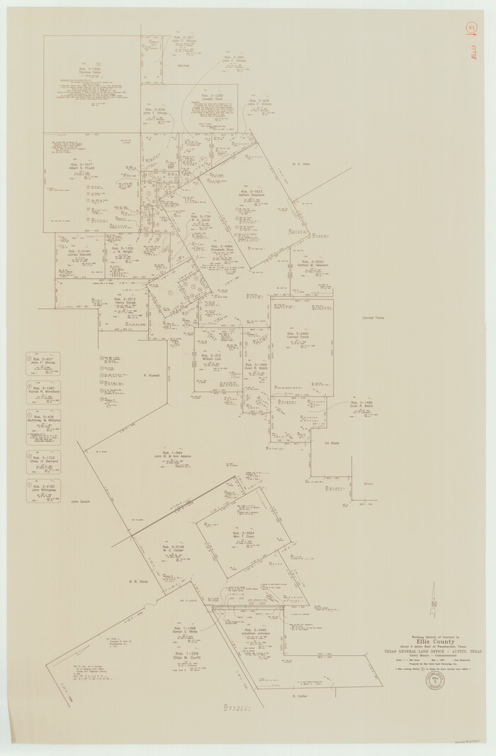 69021, Ellis County Working Sketch 5, General Map Collection
