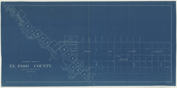 69023, Hudspeth County Working Sketch 1, General Map Collection