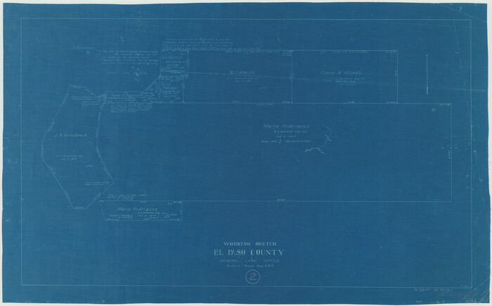 69024, El Paso County Working Sketch 2, General Map Collection