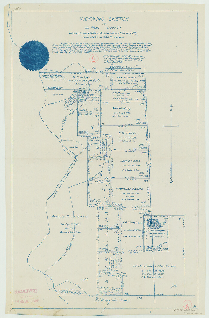 69028, El Paso County Working Sketch 6, General Map Collection