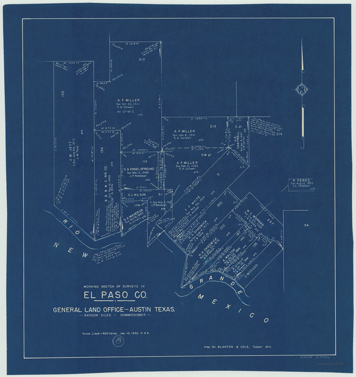 69030, El Paso County Working Sketch 8, General Map Collection