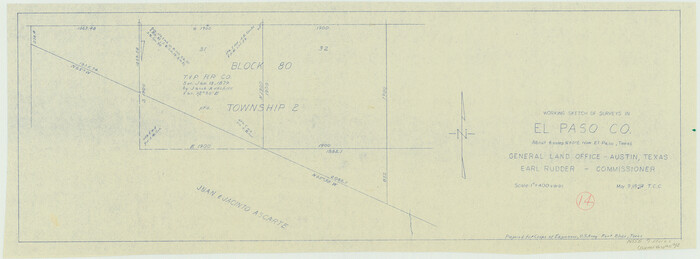 69036, El Paso County Working Sketch 14, General Map Collection
