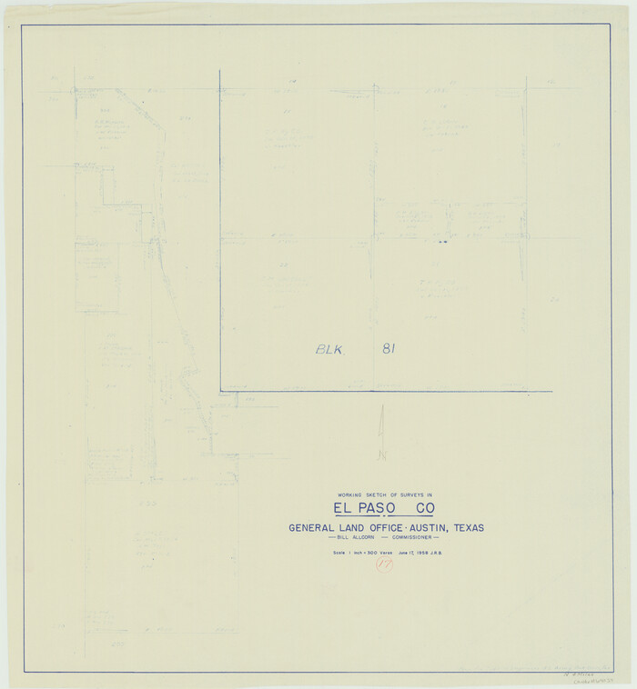 69039, El Paso County Working Sketch 17, General Map Collection