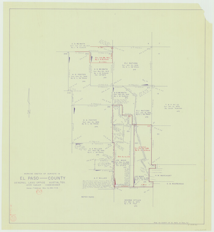 69042, El Paso County Working Sketch 20, General Map Collection