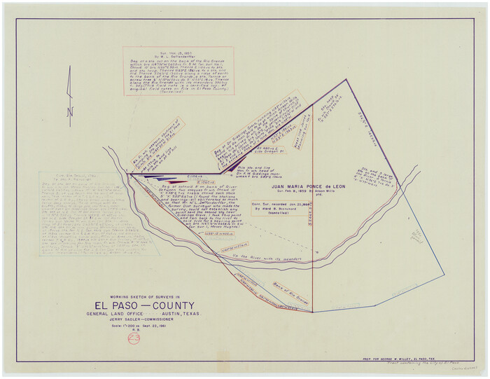 69045, El Paso County Working Sketch 23, General Map Collection
