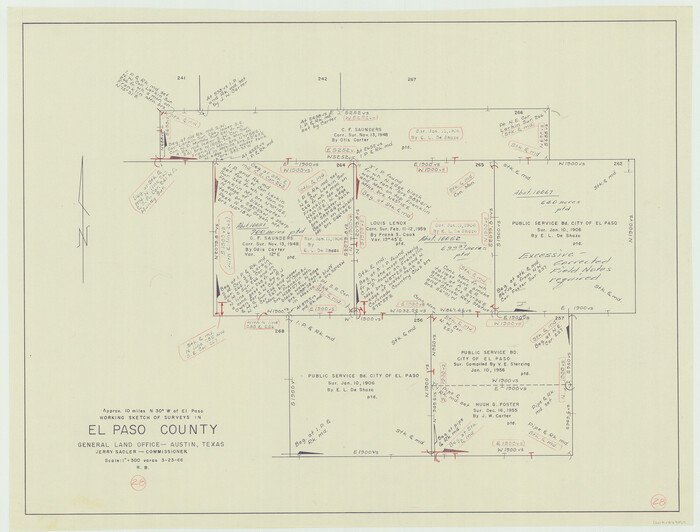 69050, El Paso County Working Sketch 28, General Map Collection