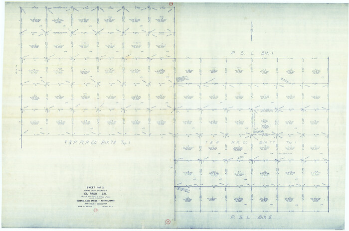 69051, El Paso County Working Sketch 29, General Map Collection