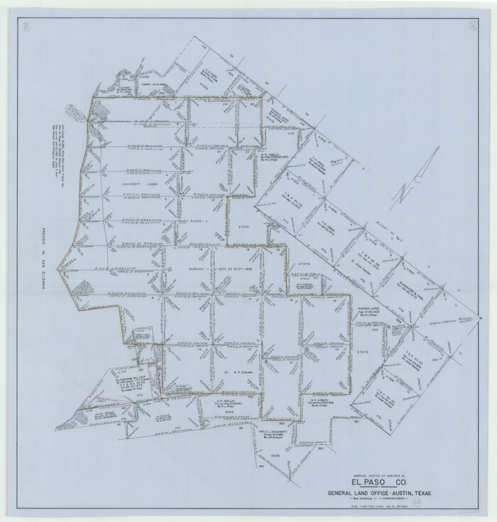 69054, El Paso County Working Sketch 32, General Map Collection