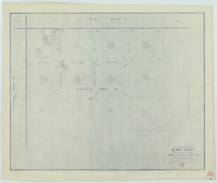 69058, El Paso County Working Sketch 36, General Map Collection