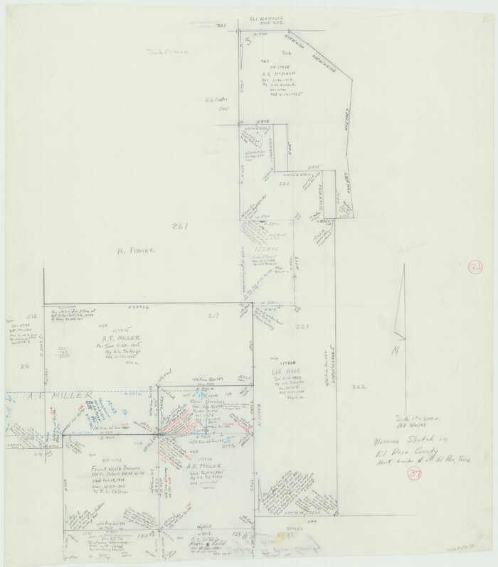 69059, El Paso County Working Sketch 37, General Map Collection