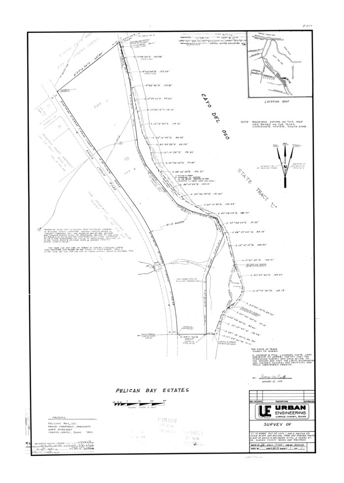 6906, Nueces County Rolled Sketch 59, General Map Collection