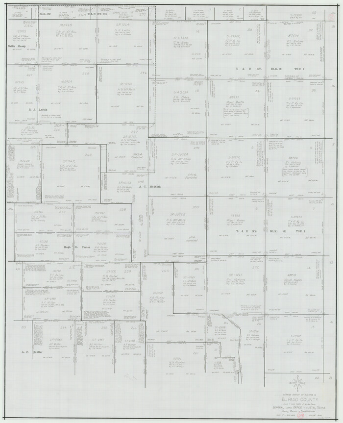 69061, El Paso County Working Sketch 39, General Map Collection