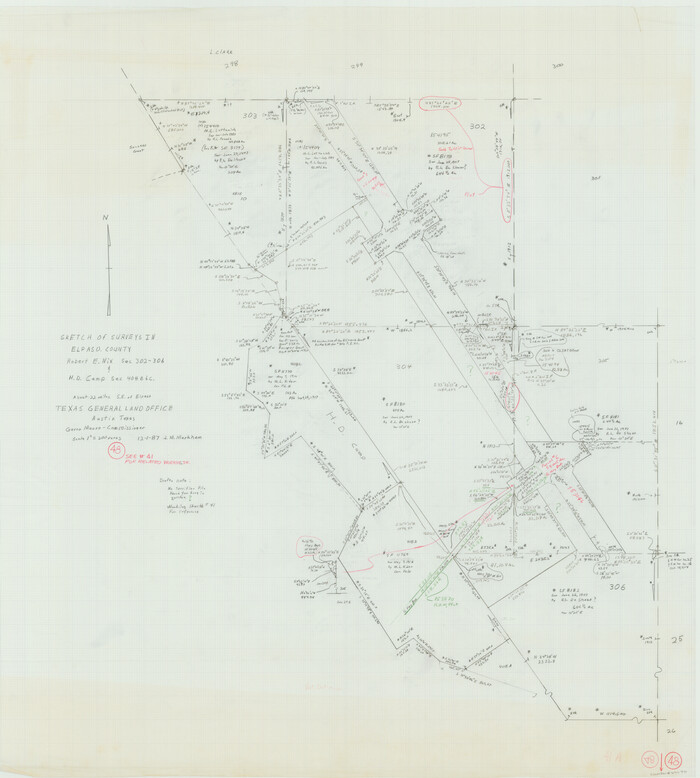69070, El Paso County Working Sketch 48, General Map Collection
