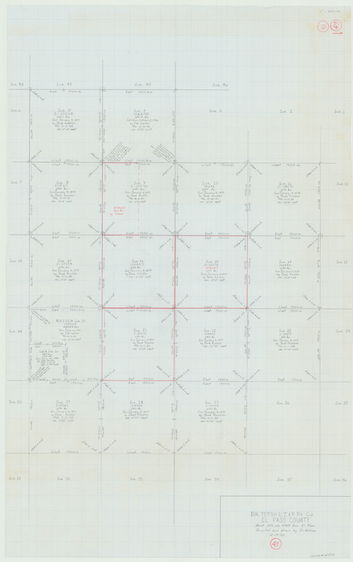 69071, El Paso County Working Sketch 49, General Map Collection