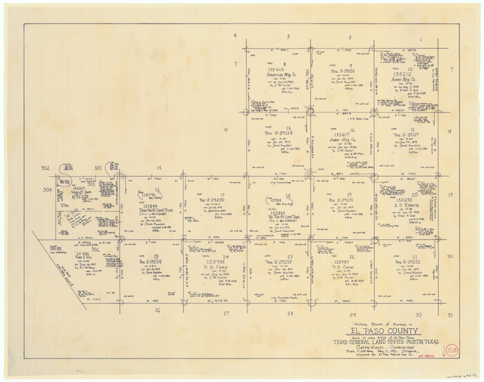 69075, El Paso County Working Sketch 53, General Map Collection