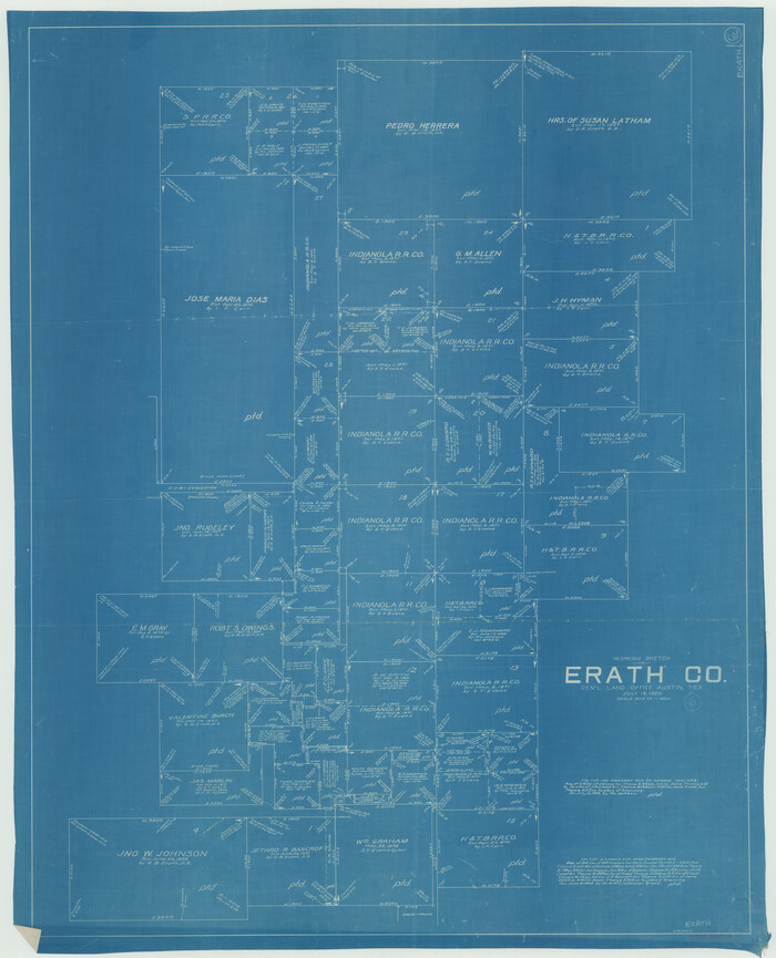 69087, Erath County Working Sketch 6, General Map Collection