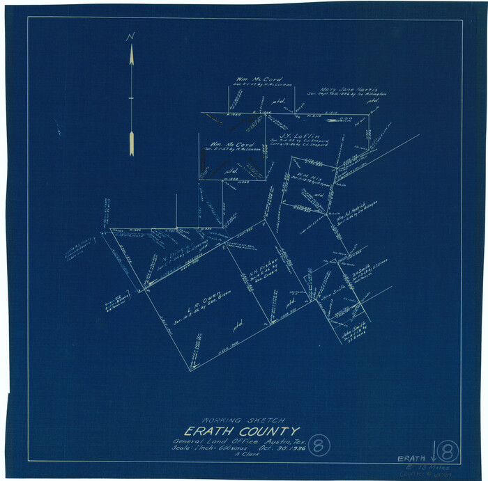 69089, Erath County Working Sketch 8, General Map Collection