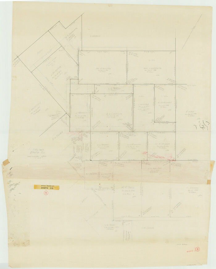 69092, Erath County Working Sketch 11, General Map Collection