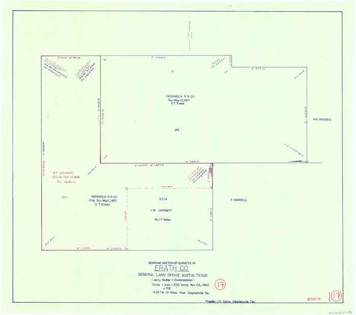 69098, Erath County Working Sketch 17, General Map Collection