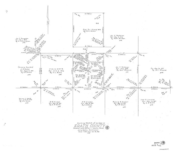 69099, Erath County Working Sketch 18, General Map Collection