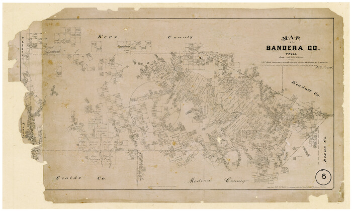 691, Map of Bandera County, Texas, Maddox Collection